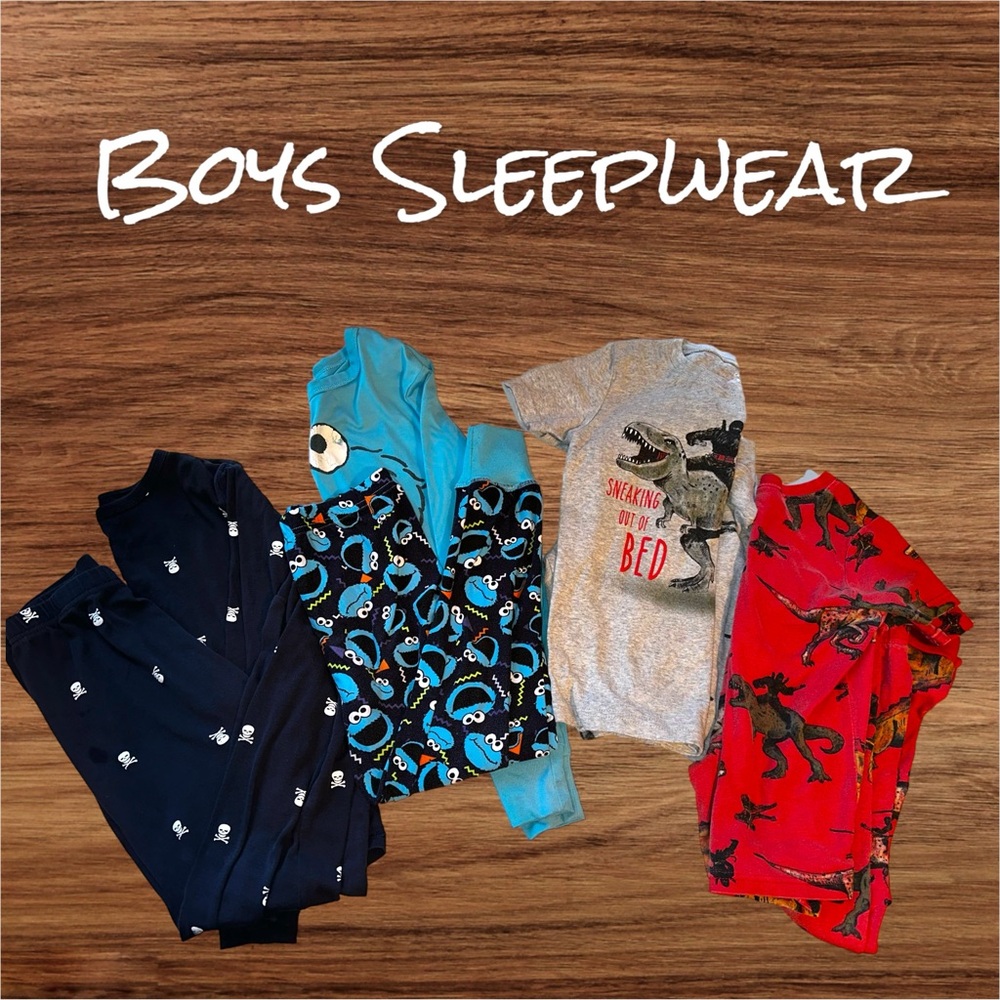 Boys Sleepwear Bundle - Boys Size Small & Medium